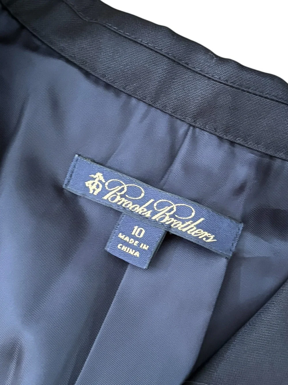 Brooks Brothers Navy Blue 2 Button Wool Blazer